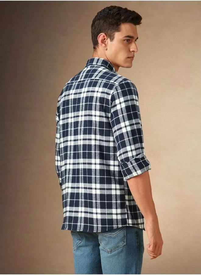 دينيس لينغو Spread Collar Relaxed Fit Shirt by Styli