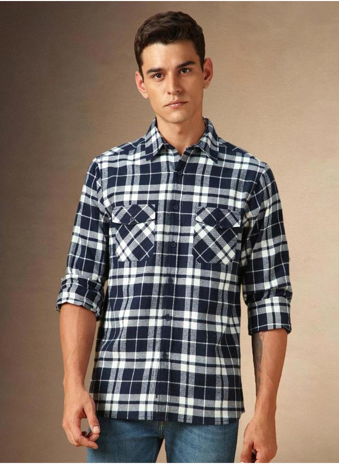 Dennis Lingo Spread Collar Relaxed Fit Shirt by Styli  - Image 4