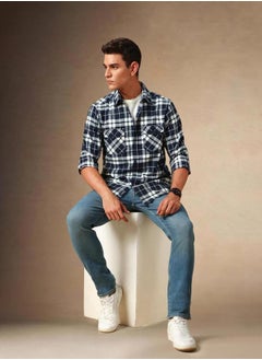 Dennis Lingo Spread Collar Relaxed Fit Shirt by Styli  - Image 1