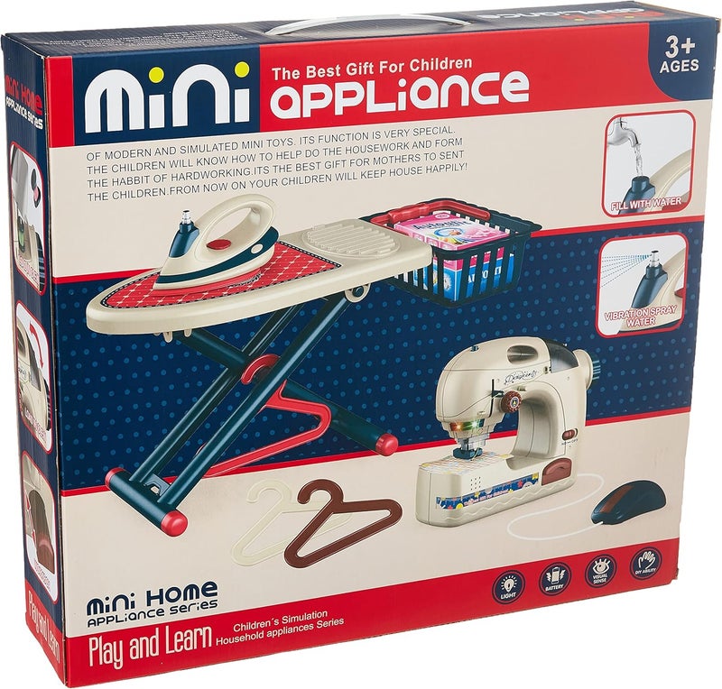 Generic Battery Operated Mini Sewing Machine Set with Iron and ironing board Multicolor - 16 PCS - Image 2