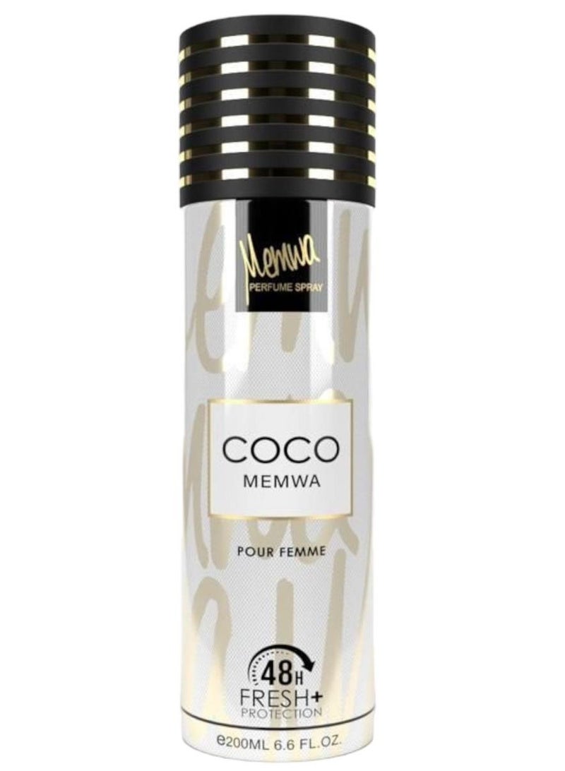 Memwa PERFUME SPRAY COCO MEMWA POUR FEMME 48H FRESH + PROTECTION