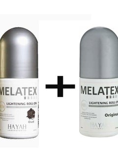 MELATEX Hayah Melatex Lightening Roll On Oud + Original 40 Ml1+1  - Image 1