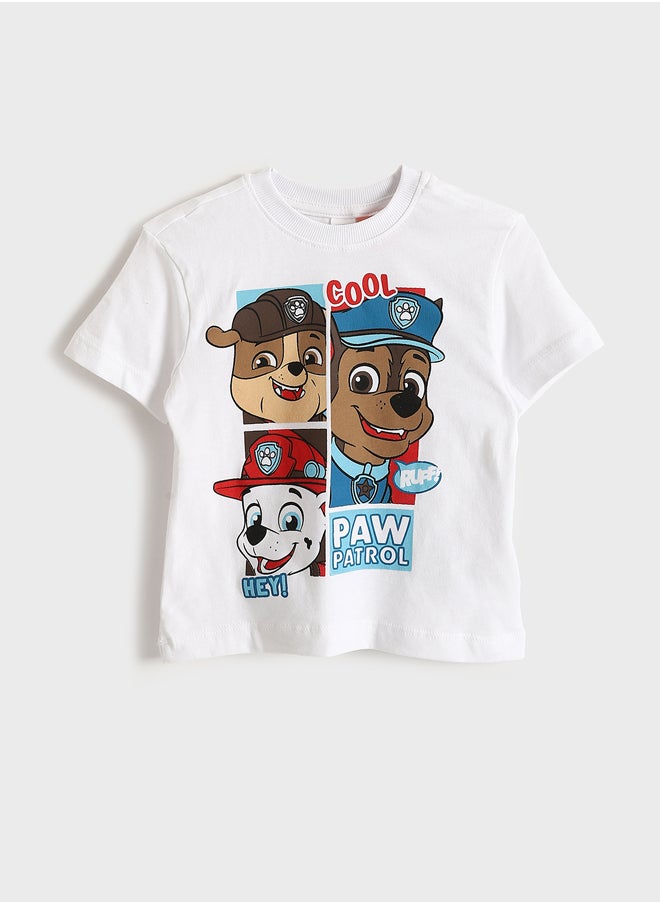 LC WAIKIKI Paw Patrol Printed Boy T-Shirt and Shorts 2 Pack Set Summer  - Image 3