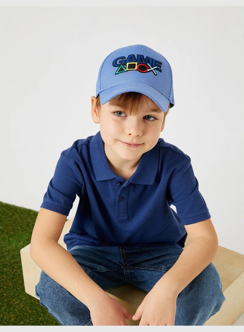 KOTON Polo T-Shirt Short Sleeve Cotton