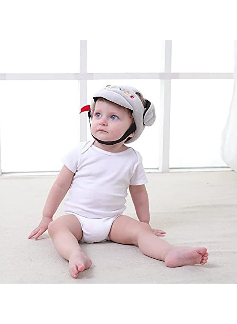 Baby Anti-Fall Head Protection Cap Breathable Mesh Sponge Infant Safety Helmet Adjustable Sweat-absorbent Toddler Head Protector - Image 4