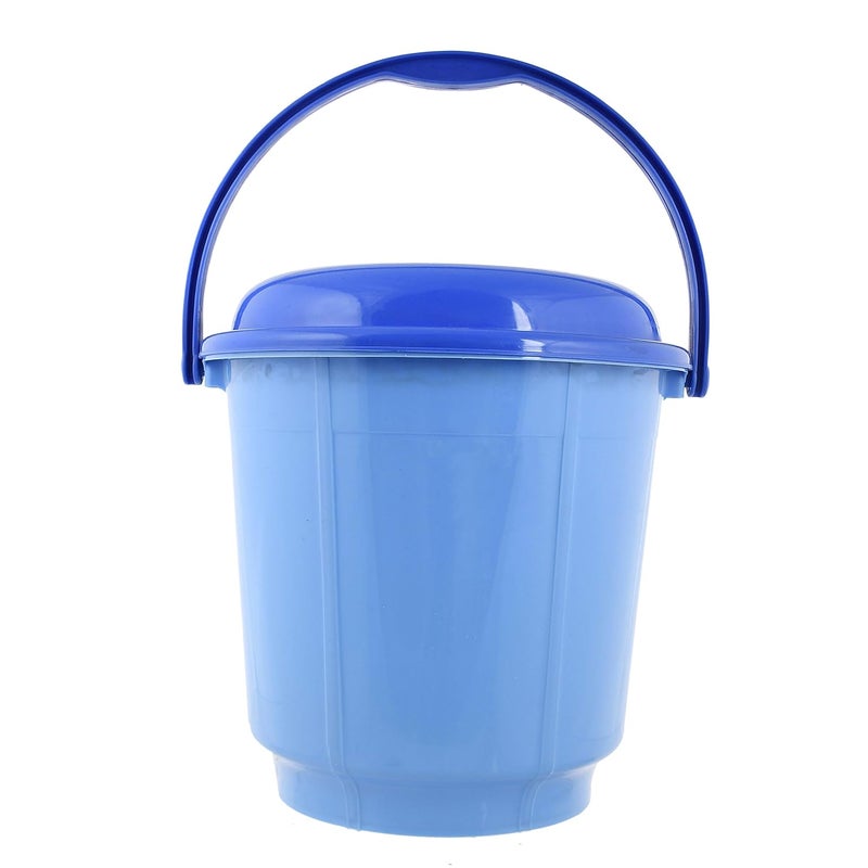 Kuber Industries Heart Home Multipurpose Plastic Bucket with Lid 18 LTR BlueHHEART15232 - Image 5