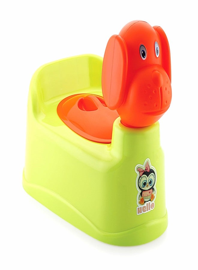 MOLTRES - GOOFY Baby Potty Training Toilet Seat with Removable Tray, Lid For Boy And Girl Kids (Age 6 Mths to 3 Year) Size 39x26x30 Potty Seat/Potty Box (Green) - Image 1