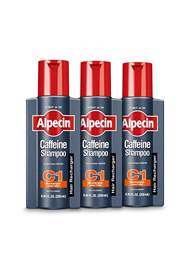 Alpecin C1 Caffeine Shampoo, 8.45 fl oz (Pack of 3) - Image 1