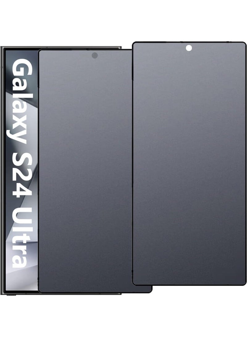 Muzz Matte Privacy Screen Protector for Samsung Galaxy S24 Ultra, Anti-Glare Ceramic Guard, 2 Pack - Image 1