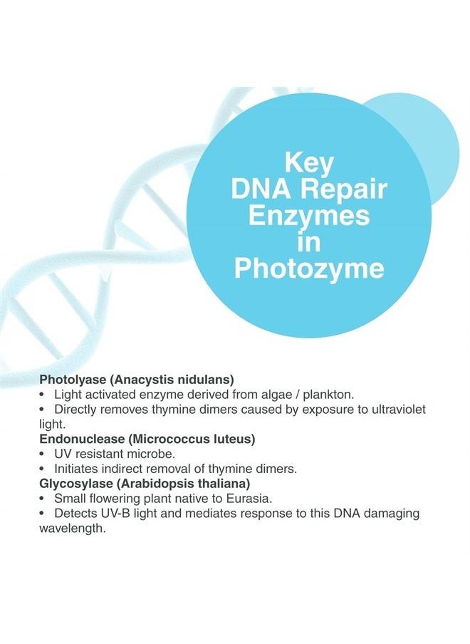 Photozyme - PHOTOZYME DNA Youth Recovery Anti Aging Facial Serum | DNA Repair Enzymes | Beauty Skincare Treatment for Fine Lines, Wrinkles, Acne Scars | UV Dark Spot Corrector | 1.7 Fl Oz - Image 1