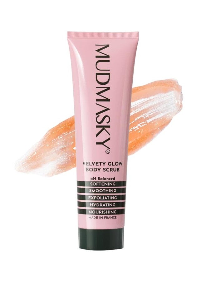 Mudmasky Velvety Glow Body Scrub 6.0 OZ. XXL-size - AS SEEN IN YOUR IPSY GLAM BAG - Exfoliating Bamboo Scrub. Made in France. No harsh chemicals. For Soft, Radiant Skin. - Image 1