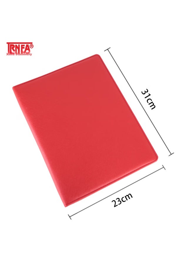 Trnfa Tn-b1 Business Contract Book/manager File Folder/recitation Folder A4 Leather Octagonal Insert Speech Folder/doent File Organizer - Image 4