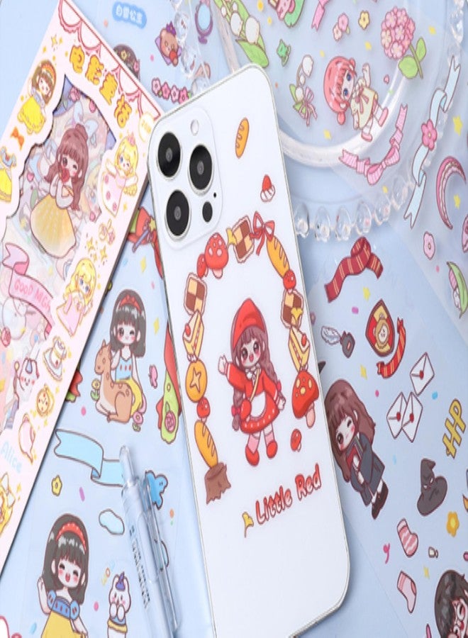 NVF مجموعة ملصقات كرتونية لطيفة للتدوين وسجلات القصاصات - ملصقات زخرفية لطيفة للبنات والحيوانات وألوان الباستيل للمخططات والمذكرات والأعمال اليدوية والمشاريع المدرسية - Image 4