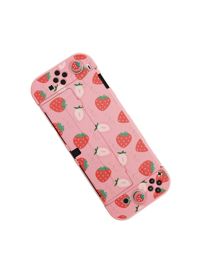 general Nintendo Switch OLED Protective Shell Theme Spray Color Shell Switcholed Full Covering Protective Shell Accessories-Product Color:OLED Moving Shell - Image 3