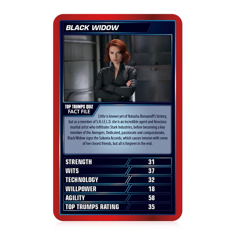 Top Trumps لعبة بطاقات توب ترومبس مارفل - ألعاب عائلية للأطفال والبالغين - ألعاب تعليمية - ألعاب بطاقات للأطفال لعدد 2 لاعبين وأكثر - ألعاب حروب الأطفال - حروب بطاقات - للأطفال من 6 سنوات فما فوق - Image 2