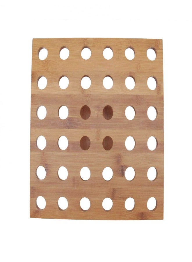 بامبو إم إن حامل عرض مخروطي الشكل من الخيزران الطبيعي من بامبو إم إن، مقاس 13 بوصة × 13 بوصة، مناسب للمطاعم والمناسبات الخاصة والحفلات والبوفيهات، يتسع لما يصل إلى 36 مخروطًا. - Image 3