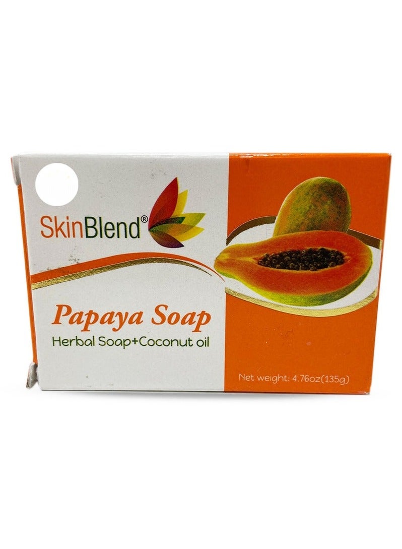 مزيج الجلد صابون البابايا العشبي 135 جرام - Image 1