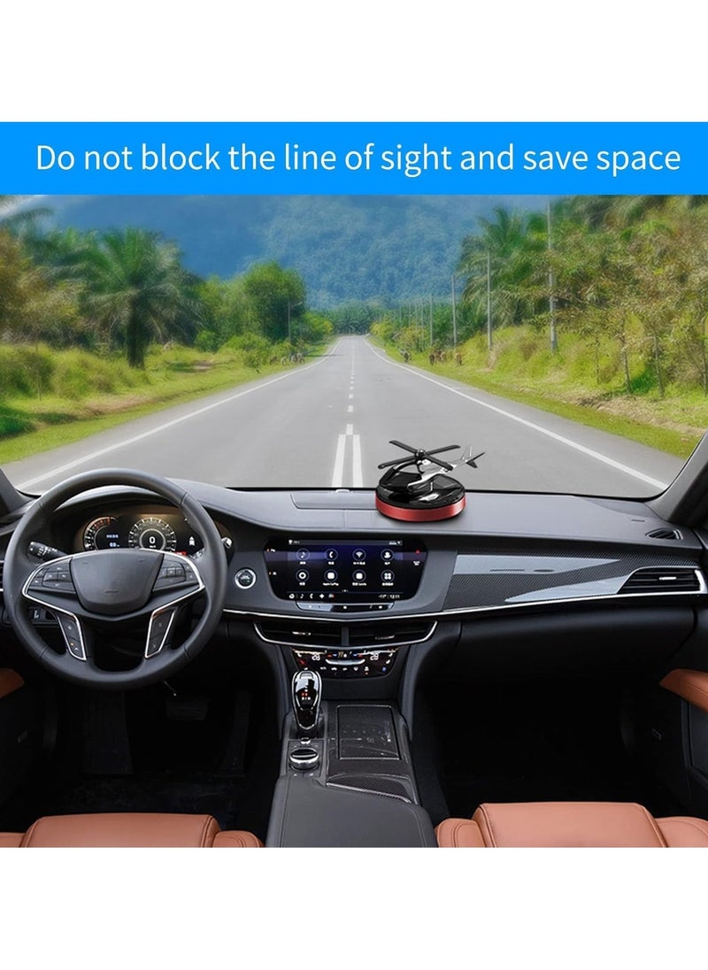 TIGER Helicopter Car Air Freshener – Rotating Solar Car Perfume with Osmanthus & Vanilla Scent – Airplane Design Auto Air Freshener for Car, Home & Office – Unique, Fragrant, and Stylish - Image 4