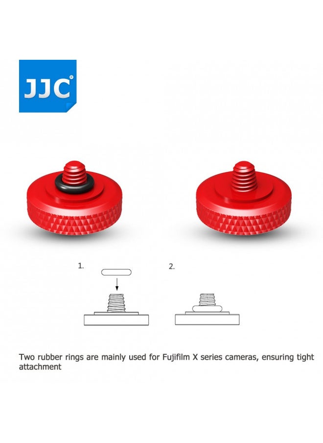 JJC Soft Camera Shutter Release Button Cap for Fujifilm X100VI X-T5 X-T30 II X-T20 X-T10 X-E4 X-T4 X-T3 X-T2 X-Pro3 X-Pro2 X-Pro1 X100V X100F X100S X-E3 for Sony RX10 IV III II RX1RII RX1R RX1 Red