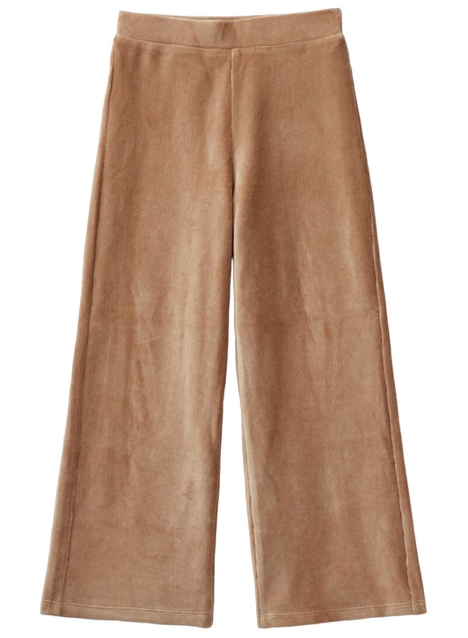 بينيتون بنات بنطلون شنيل واسع