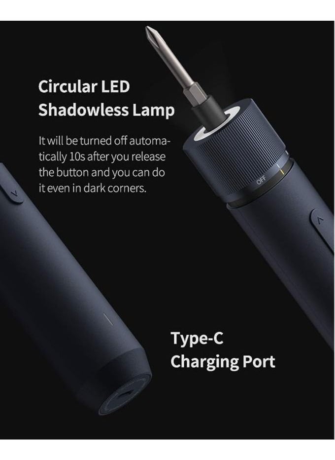 HOTO - HOTO NEX O1 PRO  3.6V Screwdriver Sets, Electric Screwdriver, All-in-One Cordless Screwdriver, 3 Torque With 12 2-IN S2 Steel Long Bits, LED Shadowless Lamp, Ideal For Computer, Bookcase, Bicycle - Image 1