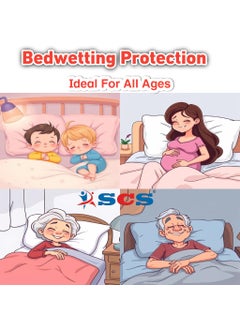 SCS SCS Rubber Sheet Mattress Protector Reusbale Underpad Waterproof Bed Sheet Bedwetting Crib Urine Protector mat Mackintosh Molini Sheet  - Image 5