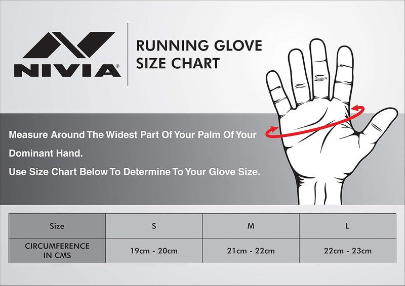 نيفيا قفازات نيفيا للجري (سباندكس، أسود، مقاس متوسط) - Image 3