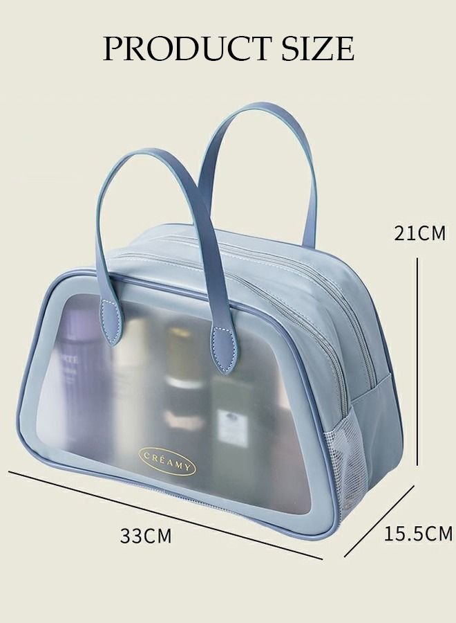 DUNISO Makeup Bag for Women and Men Cosmetic Bag with Wet and Dry Pocket Waterproof Travel Toiletry Bag Storage Organizer Case for Accessories Shampoo Toiletries - Image 5