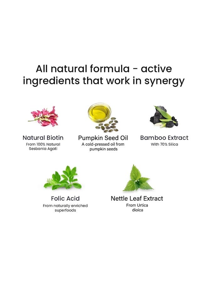 WELLBEING NUTRITION Melts Healthy Hair | Pure Biotin 10,000mcg, Keratin, Zinc, Folic Acid for Stronger, Shinier Hair, Strength & Thickness, 30 Oral Strips - Image 3