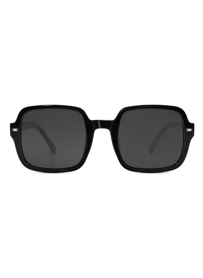 Sojos Retro Square Polarized Sunglasses For Women Men Classic Trendy Sunnies Sj2226 Black Grey  - Image 2