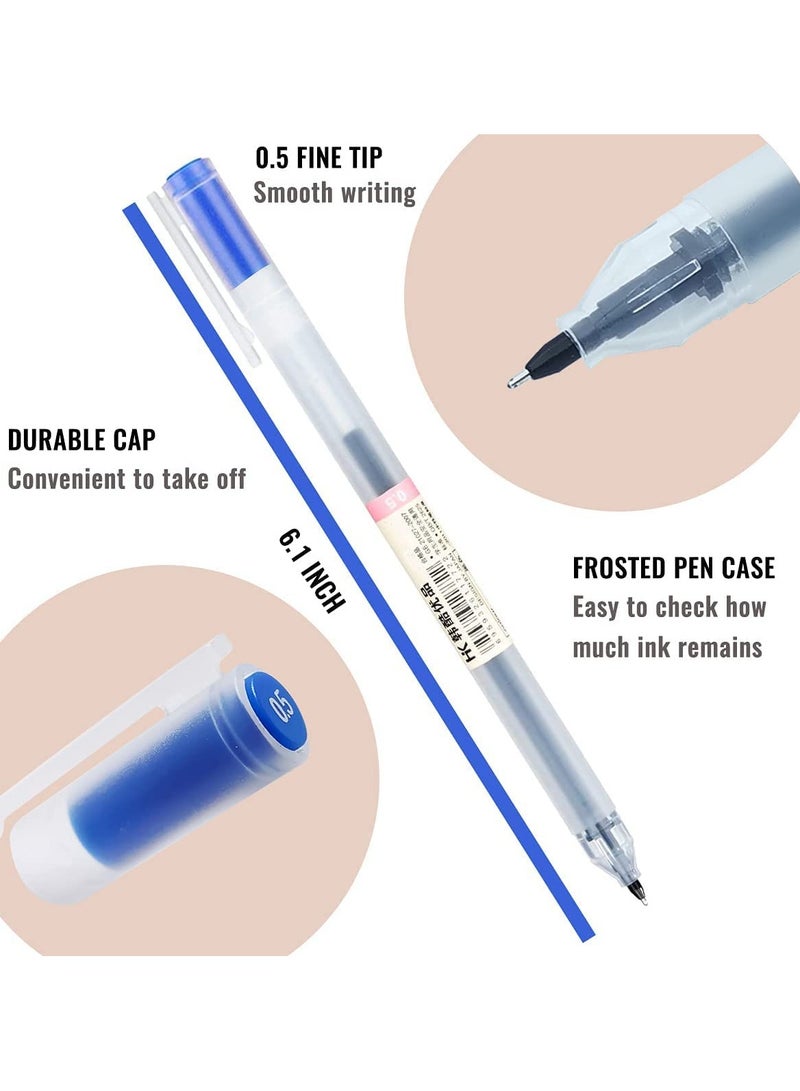 phomemo Gel Pens 12 Colors, Ball Point Pens Fine Point, 0.5 mm Ink Pen, Note Taking Pens for Japanese Korean Office School Stationery Supplies - Image 2