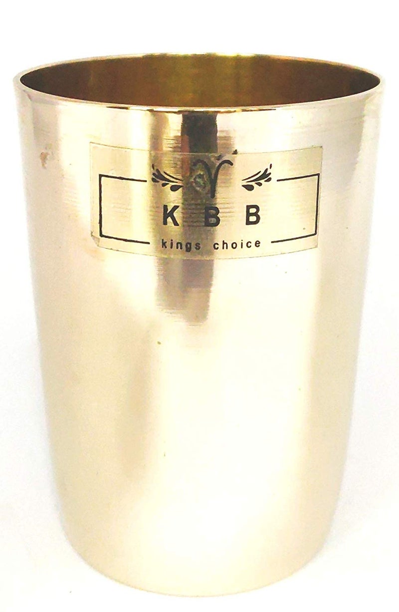 KBB Bronze KANSA GlassBronze TUMBLERS AMARPALI DESIGN250 ML KBB059 Pack of 1 - Image 1
