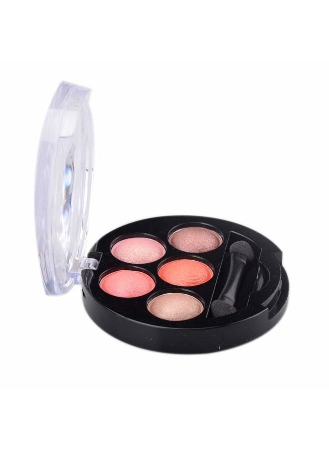 Mallofusa 5 Colors Eye Shadow Palette Powder Metallic Shimmer Eyeshadow Palette (Romantic Pink) 4.7oz  - Image 3