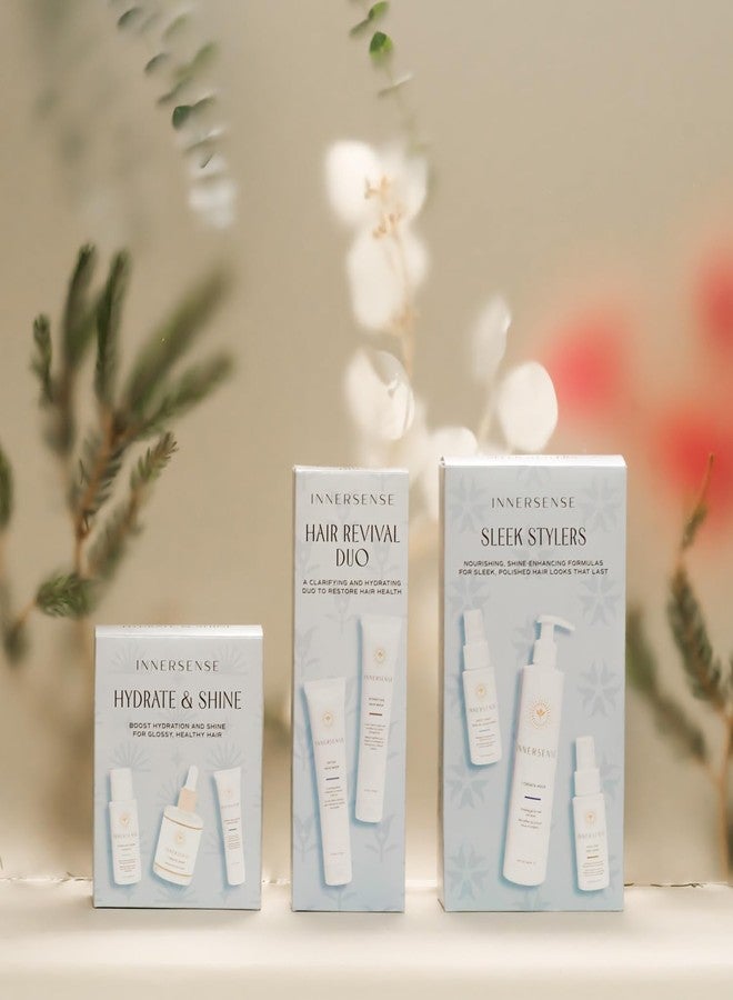 INNERSENSE Organic Beauty - Hydrate & Shine Set | I Create Shine, Hydrating Cream Hairbath, Hydrating Cream Conditioner | Non-Toxic, Cruelty-Free, Clean Haircare (3 piece set) - Image 5