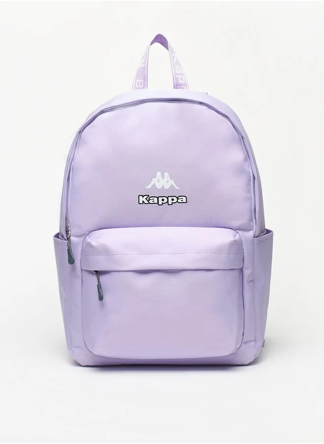 Kappa Logo Detail Backpack with Adjustable Shoulder Straps