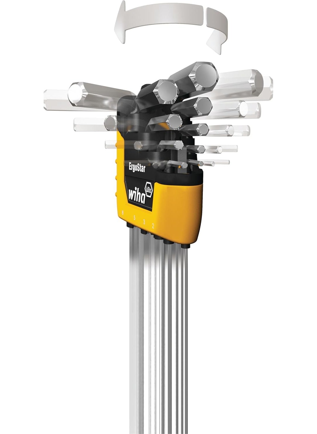Wiha Wiha 66988 13 Piece ErgoStar Ball End Hex LKey Set Inch  - Image 2
