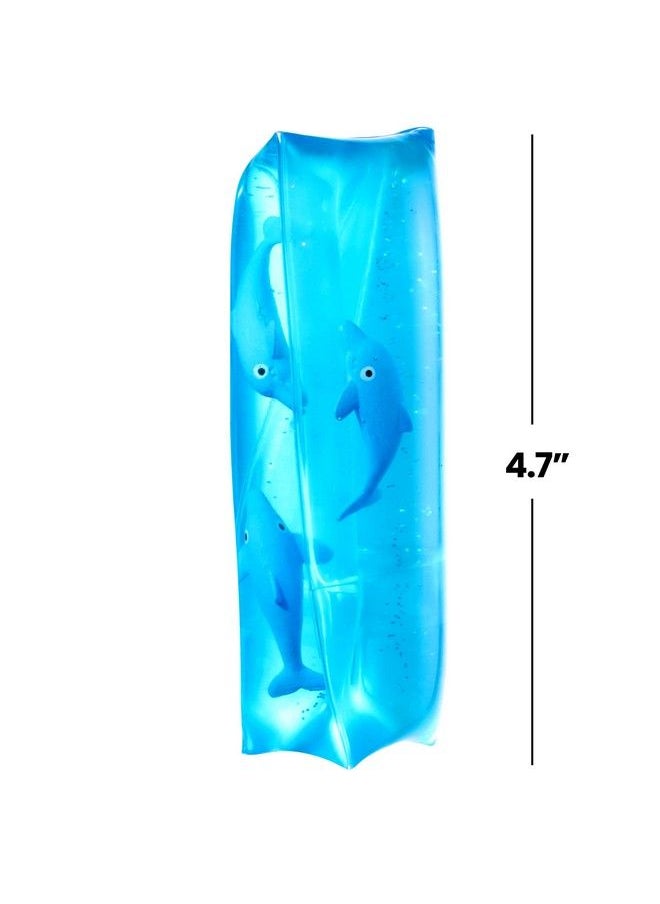 Bedwina - Dolphin Water Wiggler Toy (Pack Of 2) 4.75Inch Water Snake Sensory Fidget Toys & Slippery Water Tube For Birthday Party Favor Or Game Prizes For Kids - Image 1