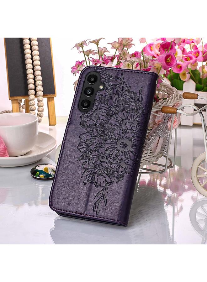 S-TOP Case For Samsung Galaxy A05s Embossed Butterfly Leather Phone Case - Image 5