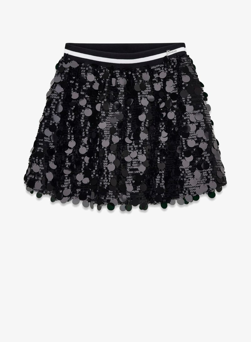 GUESS Kids Sequins Midi Skirt - Image 4