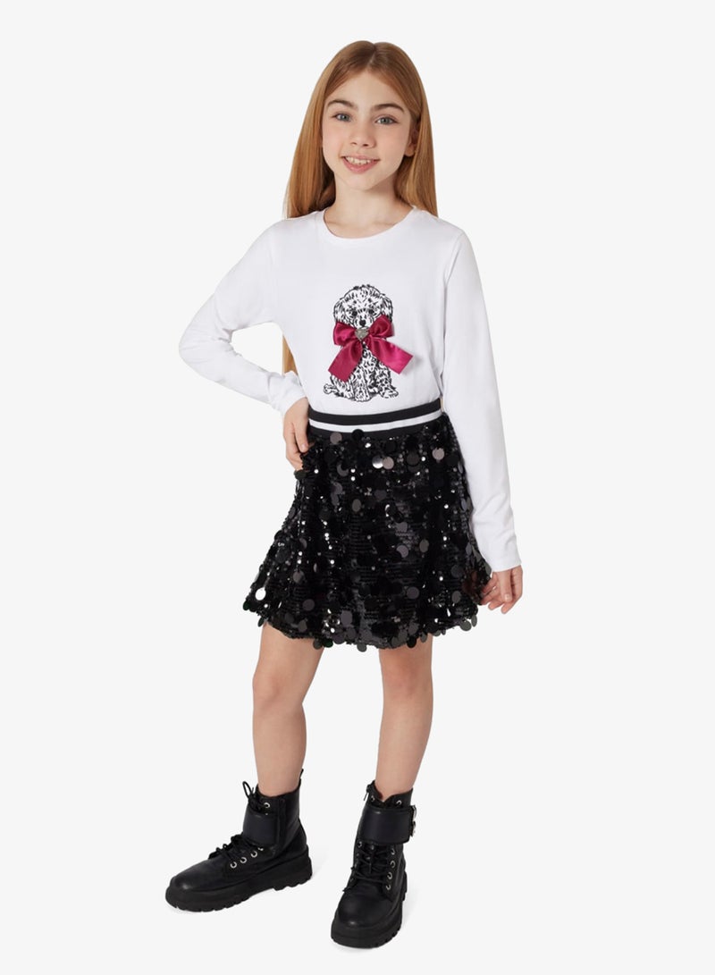 GUESS Kids Sequins Midi Skirt - Image 1