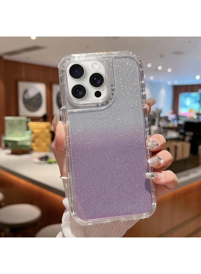 S-TOP Case For iPhone 16 Pro Max TPU + PC + Glitter Paper Full Coverage Phone Case - Image 1