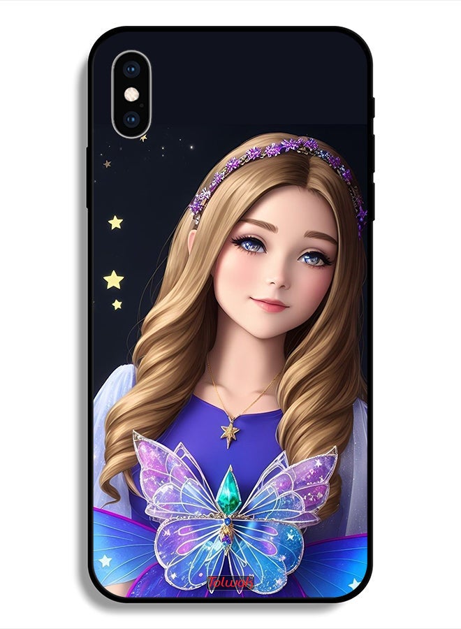 Tolwak Protective Case For Apple iPhone X Cute Butterfly Girl - Image 1