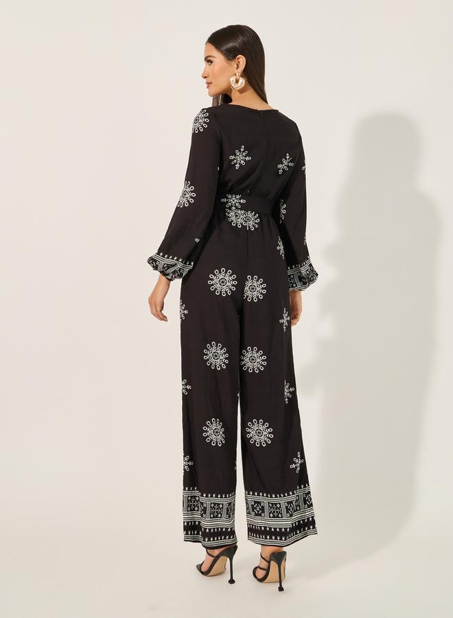 Styli All over printed printed jumpsuit in straight legged fit  - Image 4