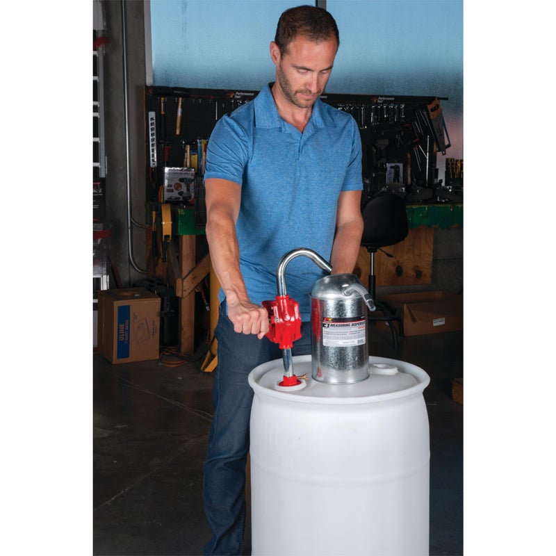 Performance Tool أداة الأداء W54270 مضخة برميل دوارة، تضخ الزيوت ذات اللزوجة الخفيفة إلى المتوسطة، أنبوب سحب 3 قطع، براميل سعة 30-55 جالون، محول فتحة - Image 5