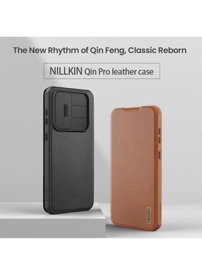 Nillkin Case For Samsung Galaxy A56 5G QIN Series Pro Sliding Camera Cover Design Leather Phone Case - Image 5