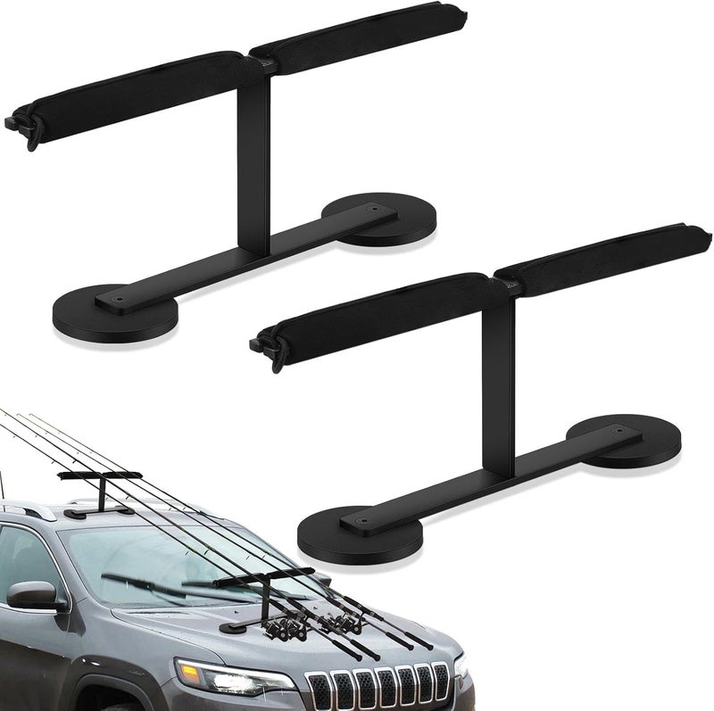 Nuenen Fishing Rod Holder for Truck Fishing Rod Racks for Vehicles Magnetic Rod Mount Carrier for SUV Metal Roof and Hood - Image 1