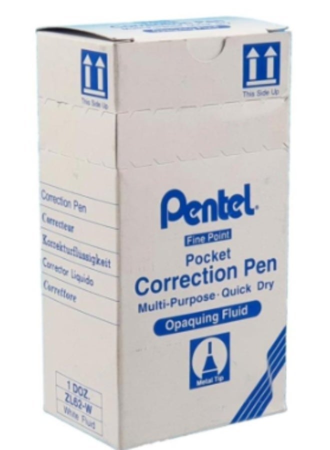 بنتل قلم تصحيح Pentel ZL62 ذو الرأس الرفيع 7 مل - Image 1