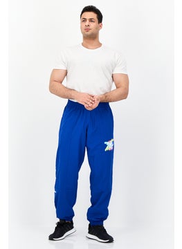 adidas Originals Men Sportswear Fit Printed Outdoor Track Pants, Royal Blue  - Image 4