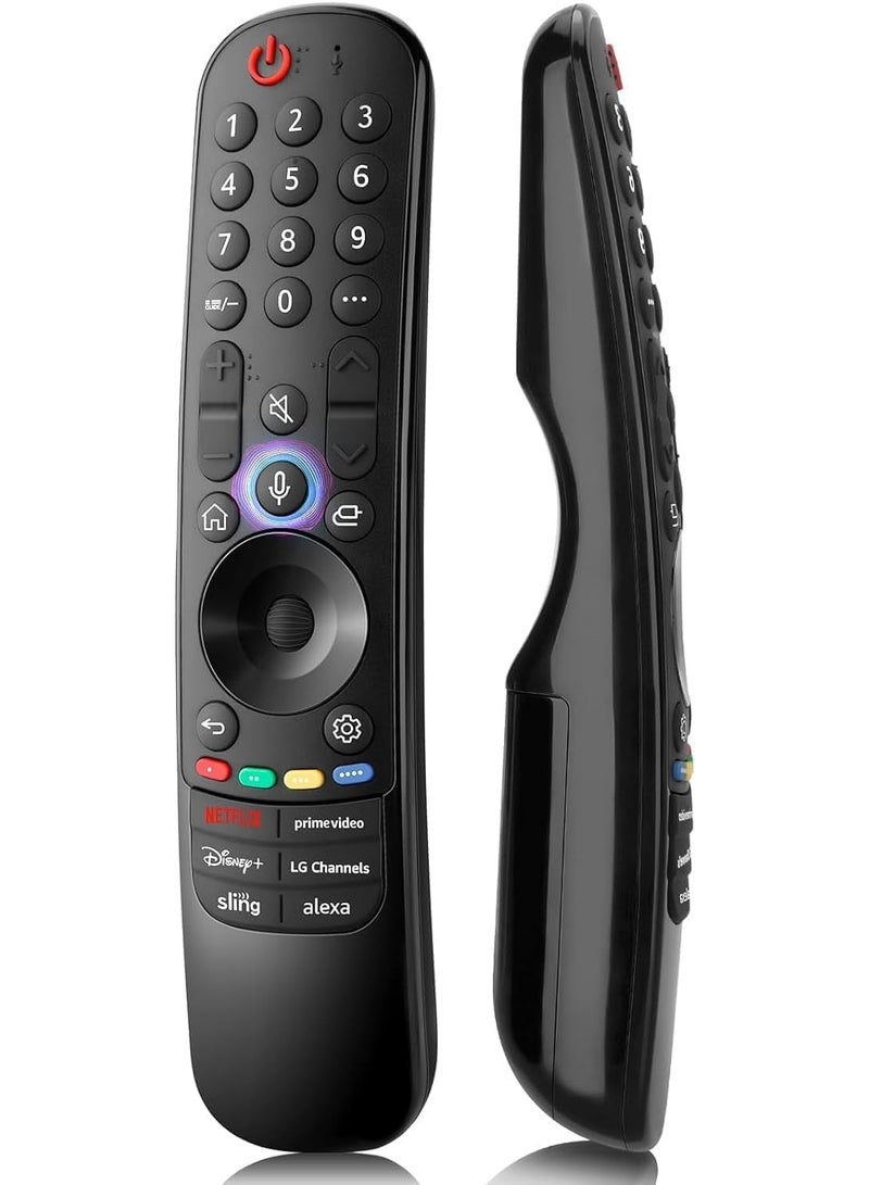 ELTRAZONE MR23GA Replacement Magic Bluetooth TV Remote with Mic – Compatible with 2023 Smart TVs Including Z3, G3, C3, B3, and OLED48A3AUA – Features Advanced Voice Control, Fast Bluetooth Pairing, Quick Access Buttons, Easy Navigation, Ergonomic Design, and Seamless Integration for an Enhanced Home Entertainment Experience - Image 1