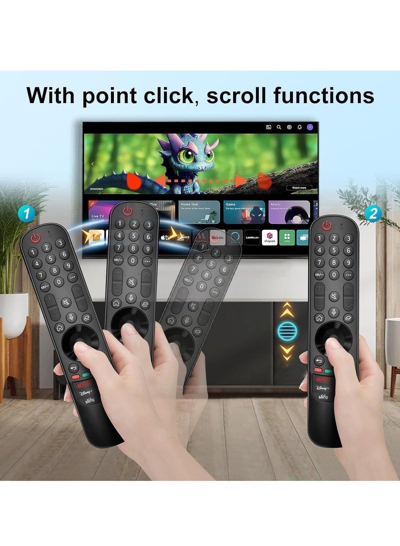 ELTRAZONE MR23GA Replacement Magic Bluetooth TV Remote with Mic – Compatible with 2023 Smart TVs Including Z3, G3, C3, B3, and OLED48A3AUA – Features Advanced Voice Control, Fast Bluetooth Pairing, Quick Access Buttons, Easy Navigation, Ergonomic Design, and Seamless Integration for an Enhanced Home Entertainment Experience - Image 4